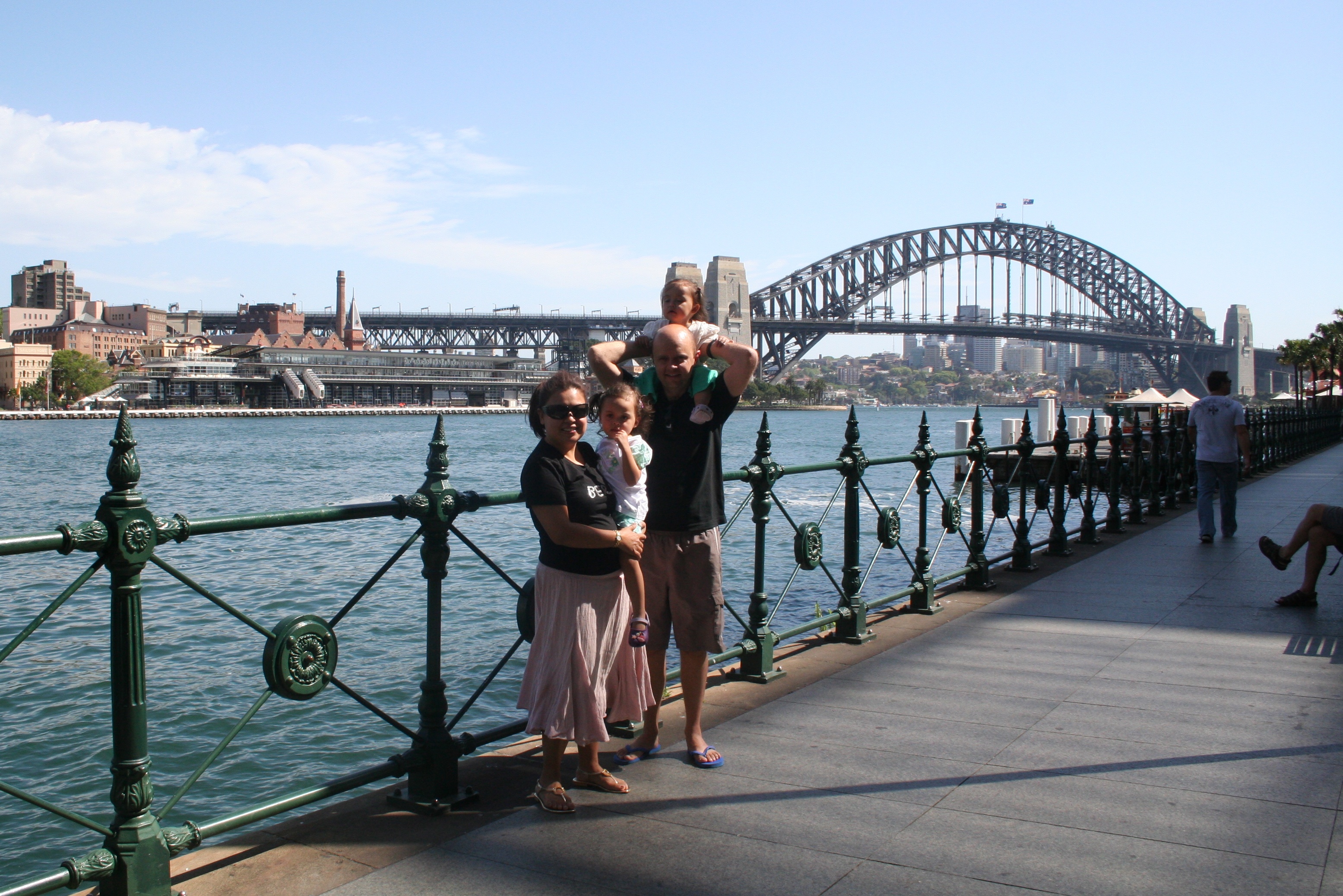 Dragon Slayer & Family by the Sydney Harbour Bridge