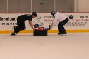 getting a ride in the tire