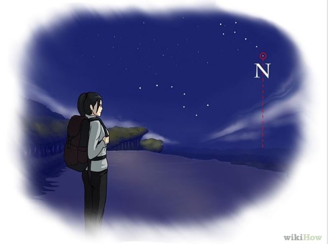 Find True North with the stars